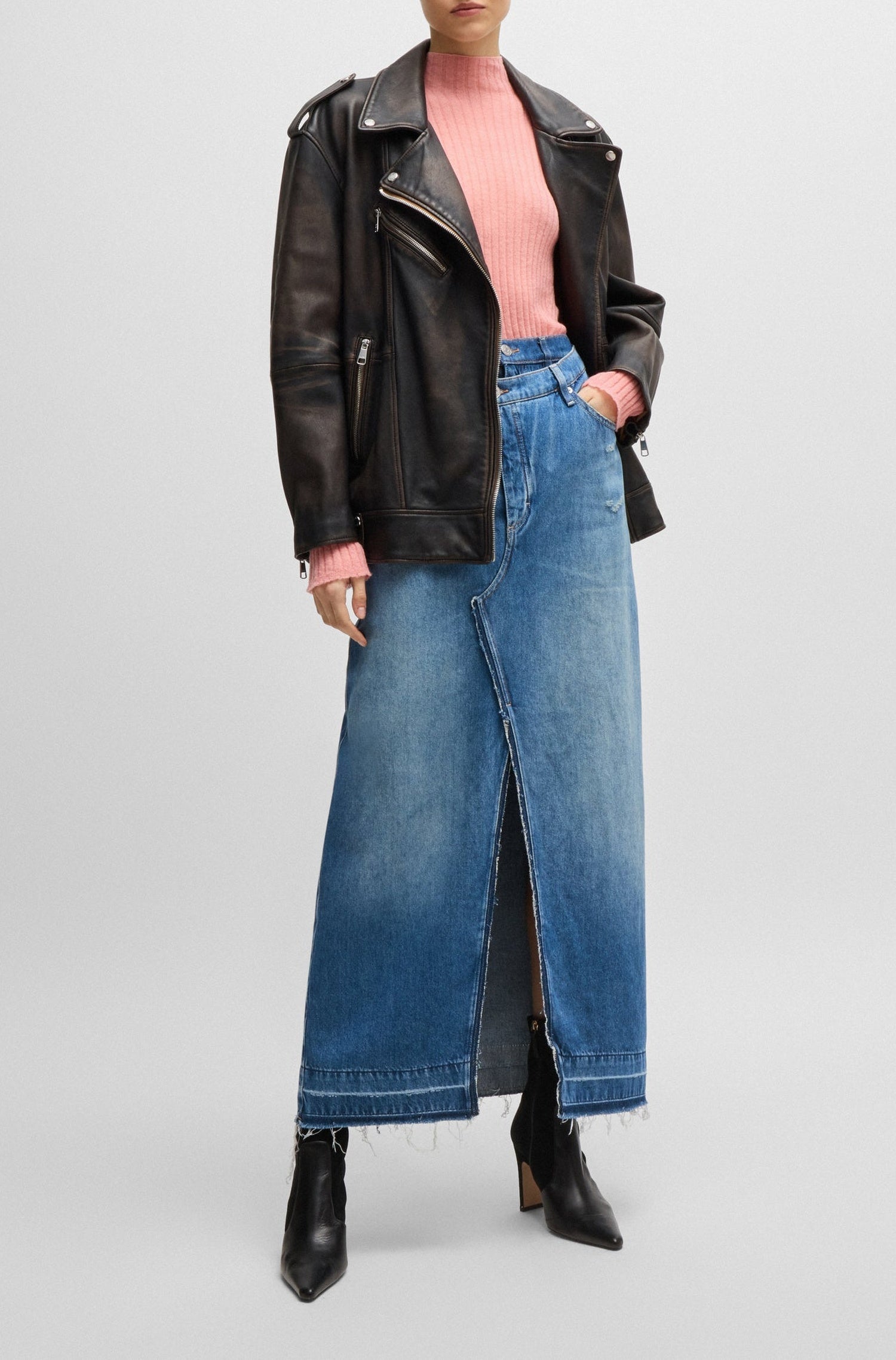 Jupe fendue - Medium Blue