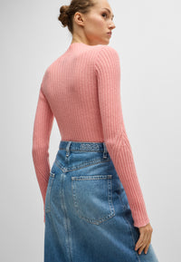 MEDIUM BLUE // CASUAL SKIRTS C_LONG DENIM SKIRT