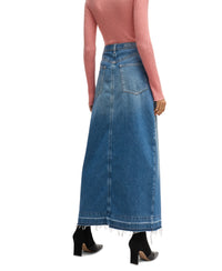MEDIUM BLUE // CASUAL SKIRTS C_LONG DENIM SKIRT