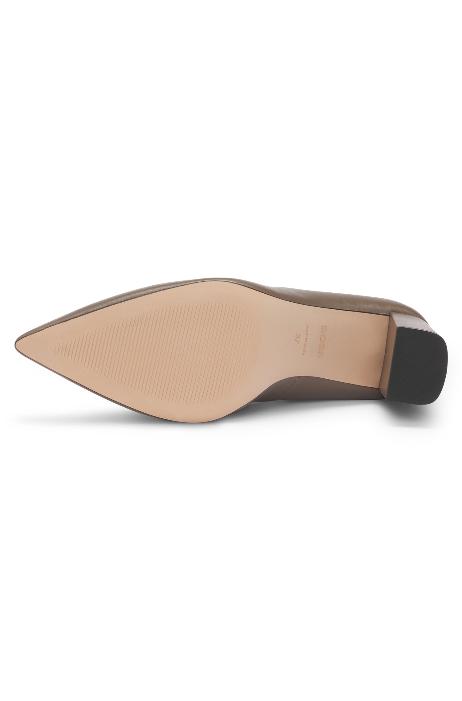 Janet leather court shoes - Medium Brown
