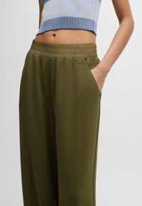 DARK GREEN // CASUAL TROUSERS C_ECARA