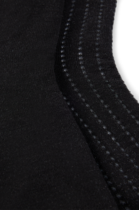BLACK // CASUAL SOCKS 2P SH SOFT SHINE CC