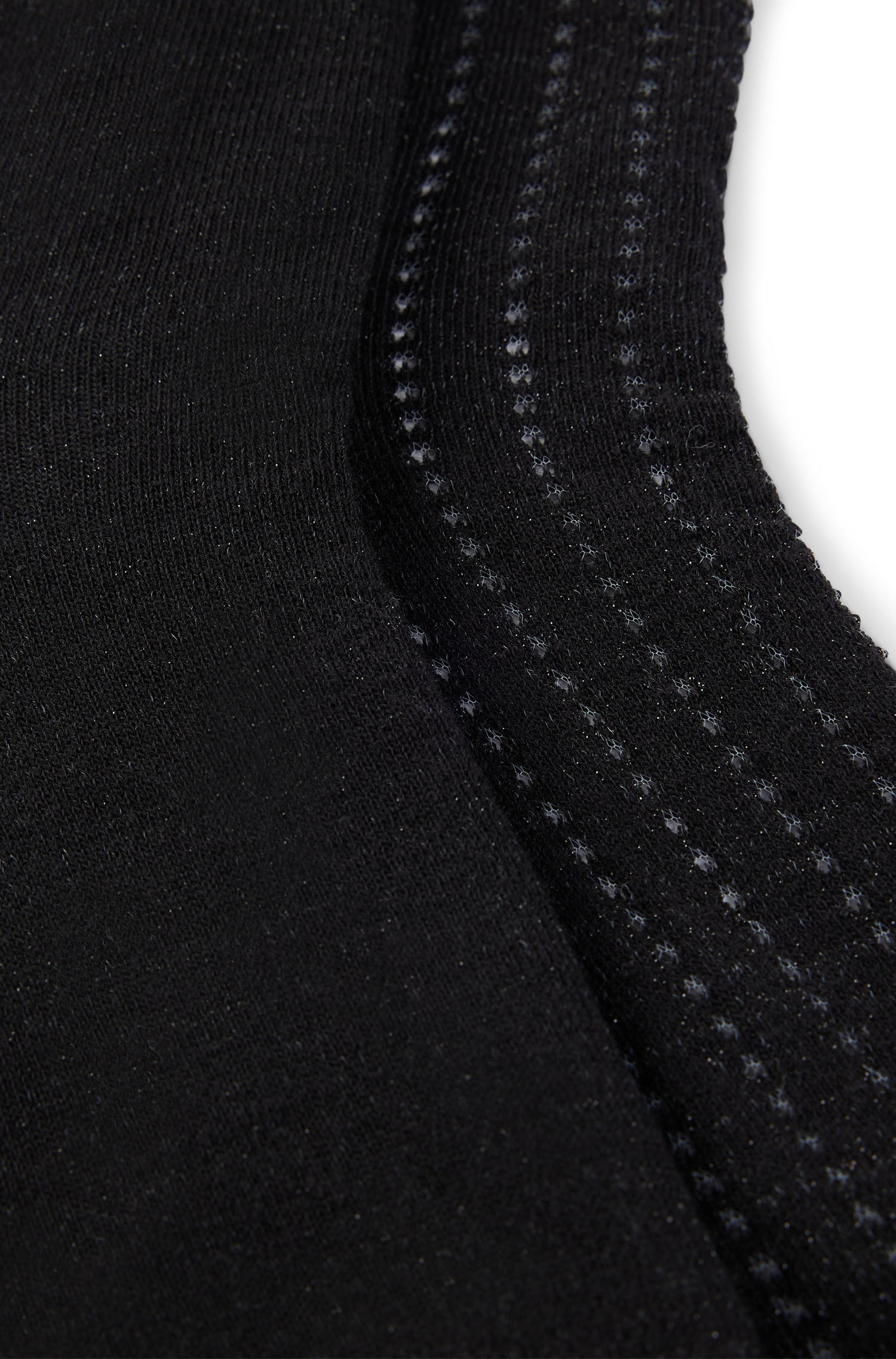 BLACK // CASUAL SOCKS 2P SH SOFT SHINE CC