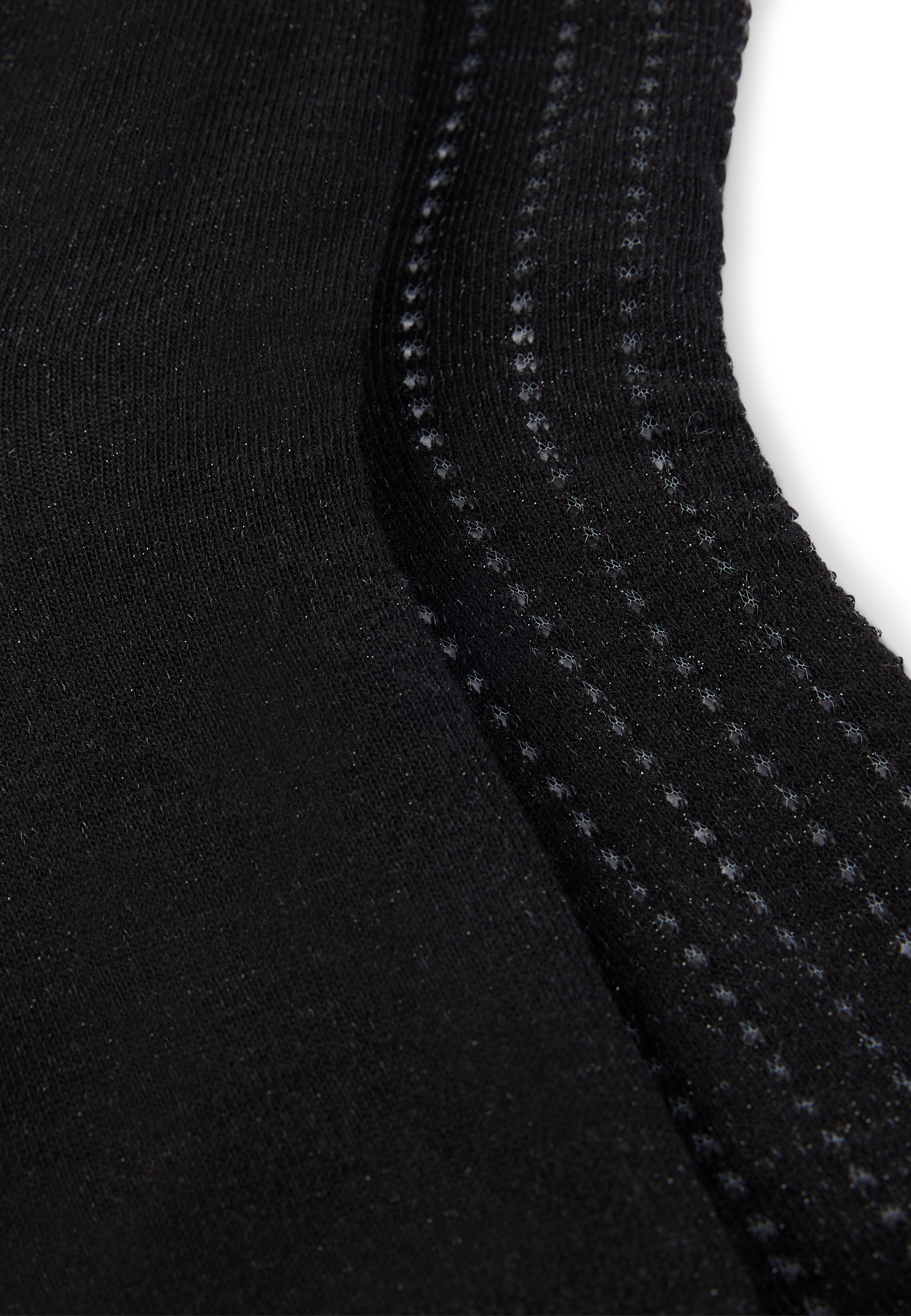 BLACK // CASUAL SOCKS 2P SH SOFT SHINE CC