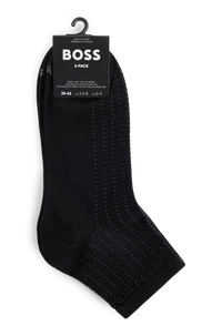 BLACK // CASUAL SOCKS 2P SH SOFT SHINE CC