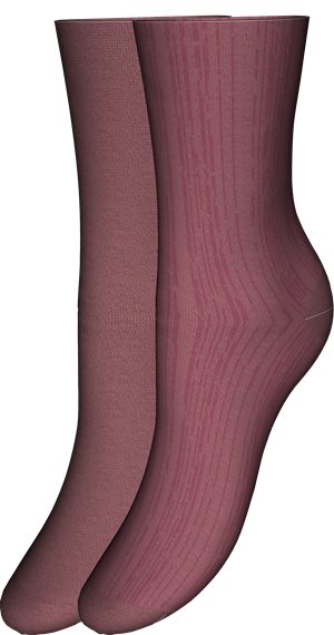 LIGHT & PASTEL RED // SOCKS 2P QS SOFT MD EFFECT