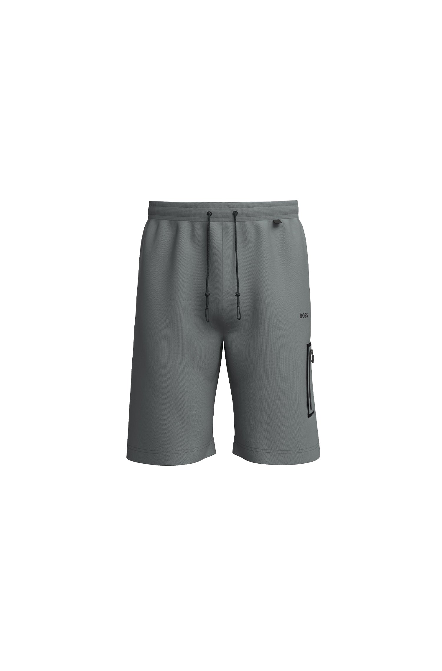 Hariq shorts with an elasticated waistband - Dark Beige