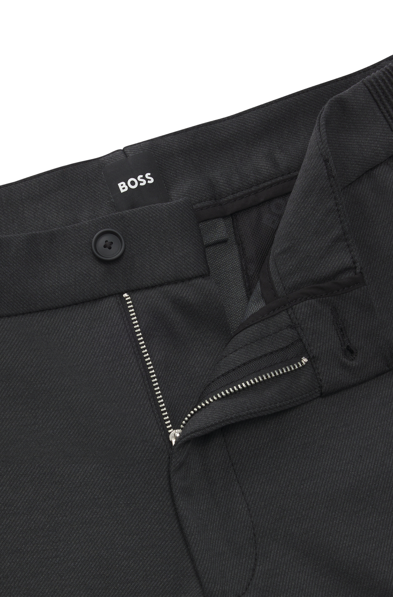 BLACK // CASUAL TROUSERS P-KANE-EL-T