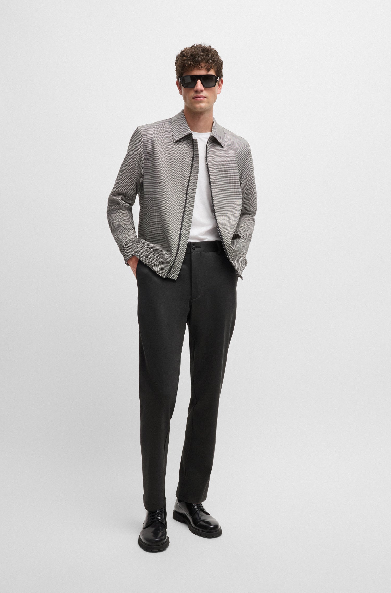 BLACK // CASUAL TROUSERS P-KANE-EL-T