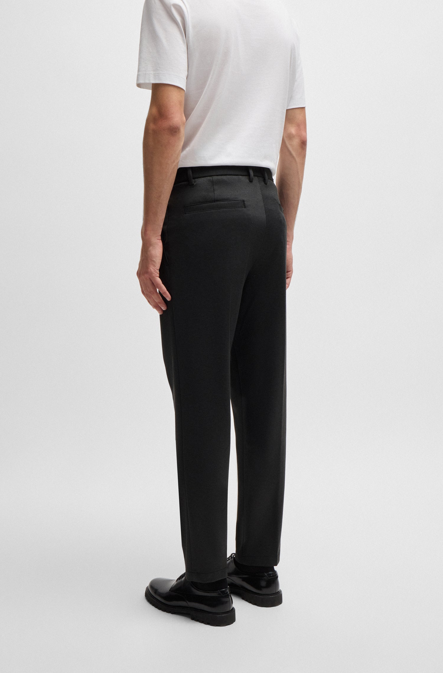 BLACK // CASUAL TROUSERS P-KANE-EL-T