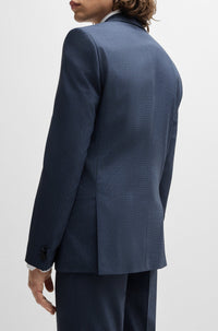 Veste de costume Arti en laine mélangée - Dark Blue