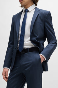 Pantalon Hesten en laine mélangée - Dark Blue