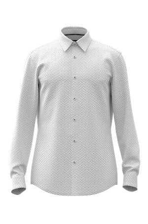 WHITE // CASUAL SHIRTS P-ROAN-KENT-C1-233