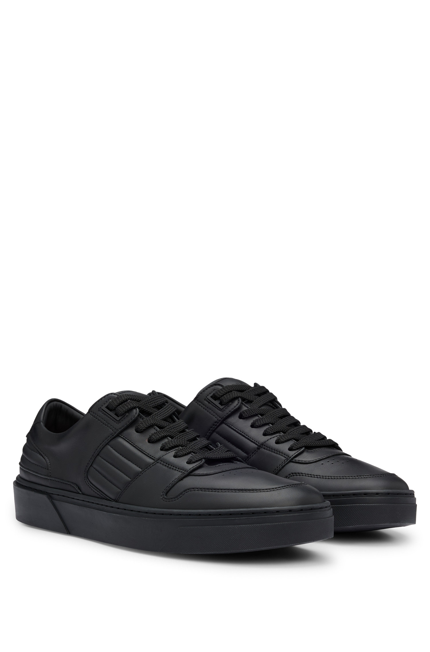 Gary leather trainers - Black