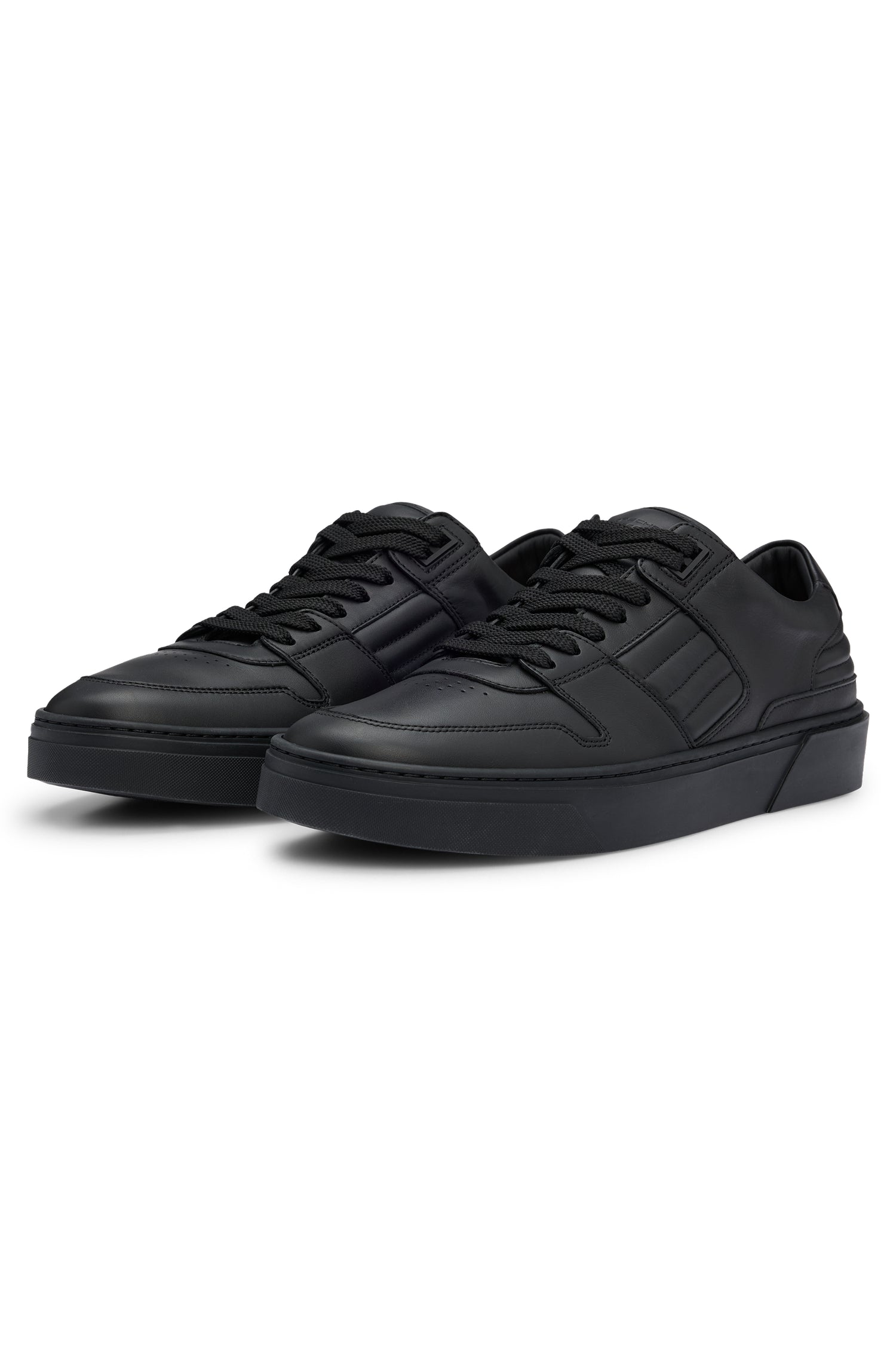 Gary leather trainers - Black