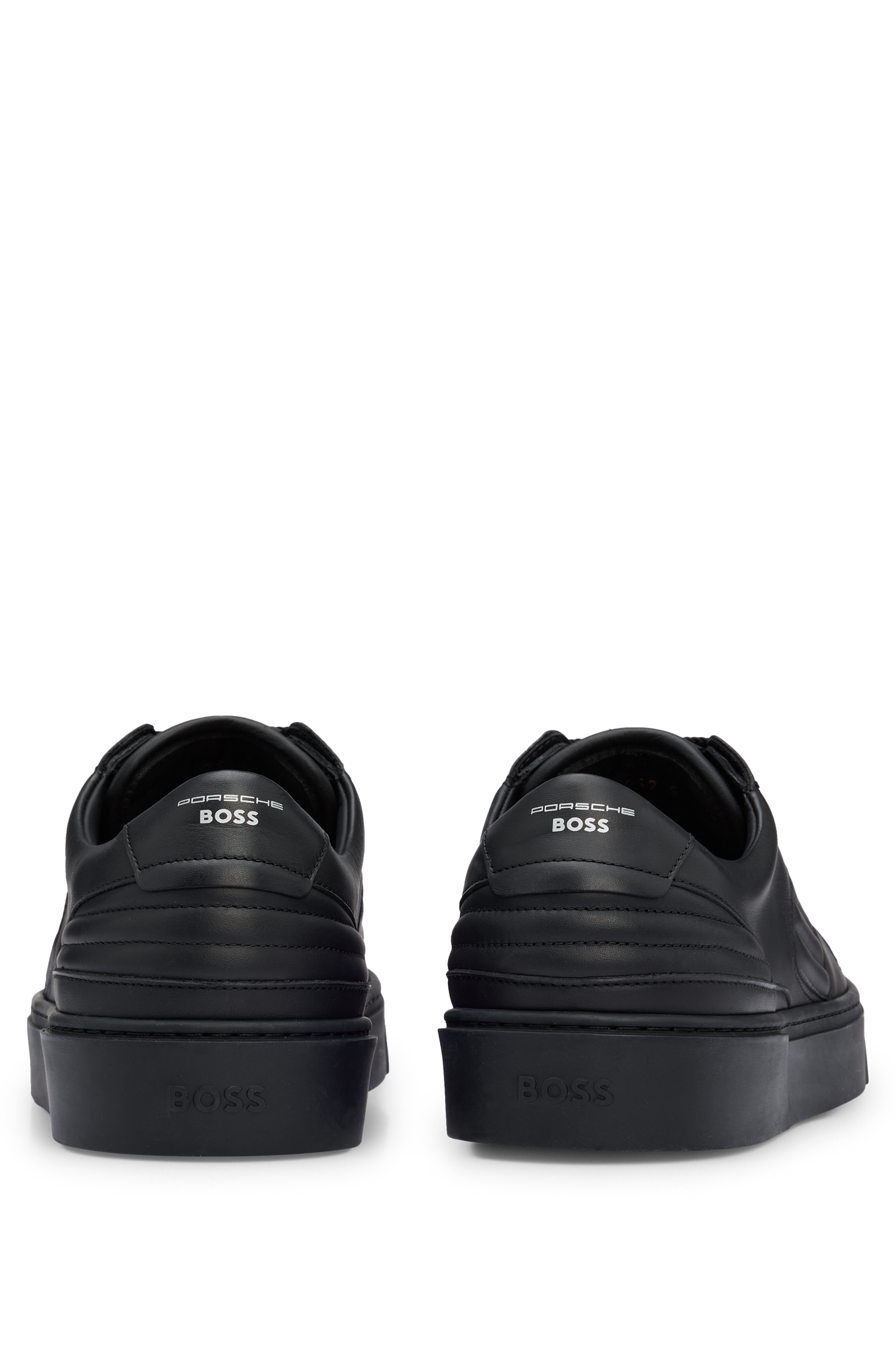 Gary leather trainers - Black