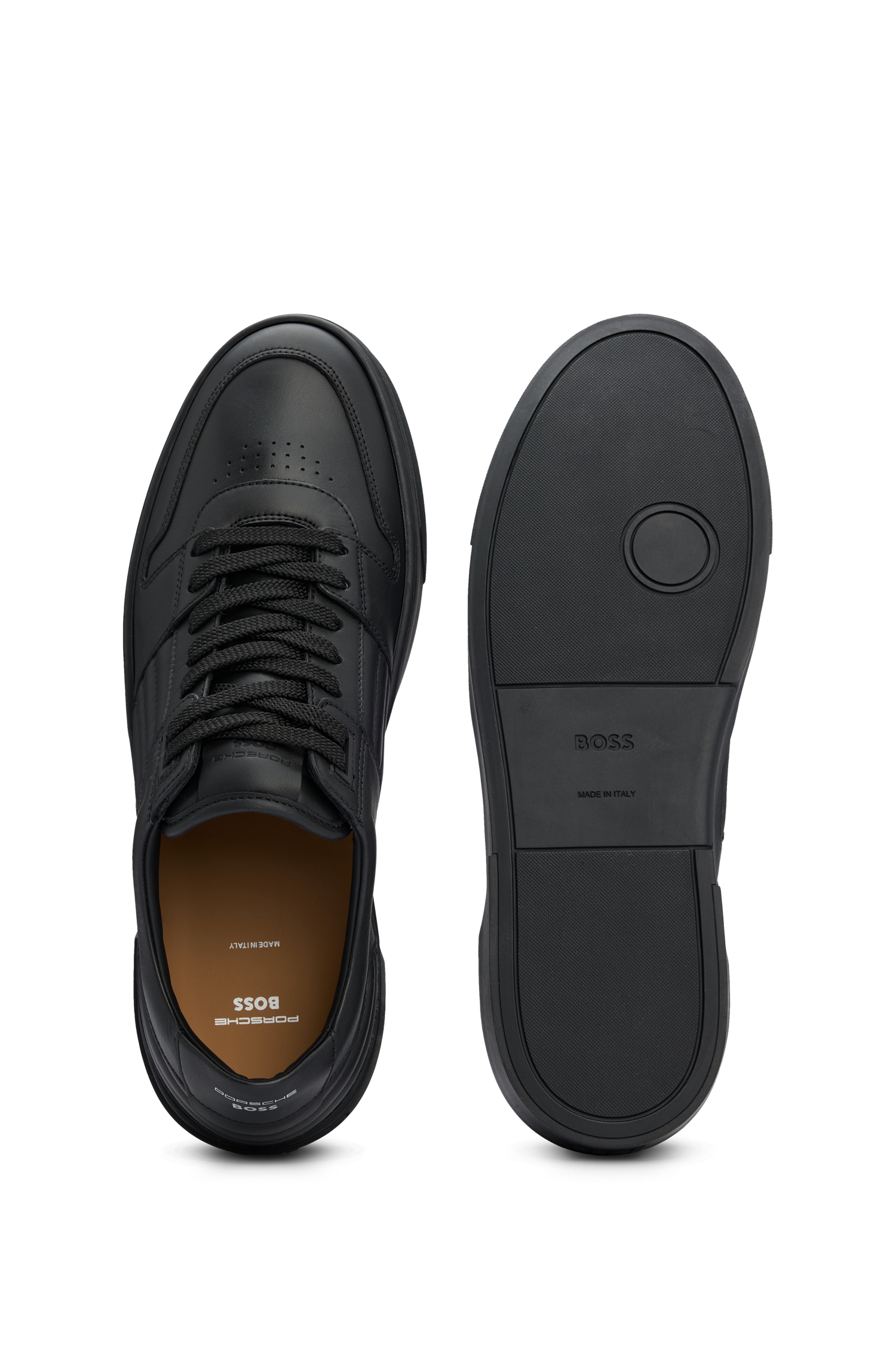Gary leather trainers - Black