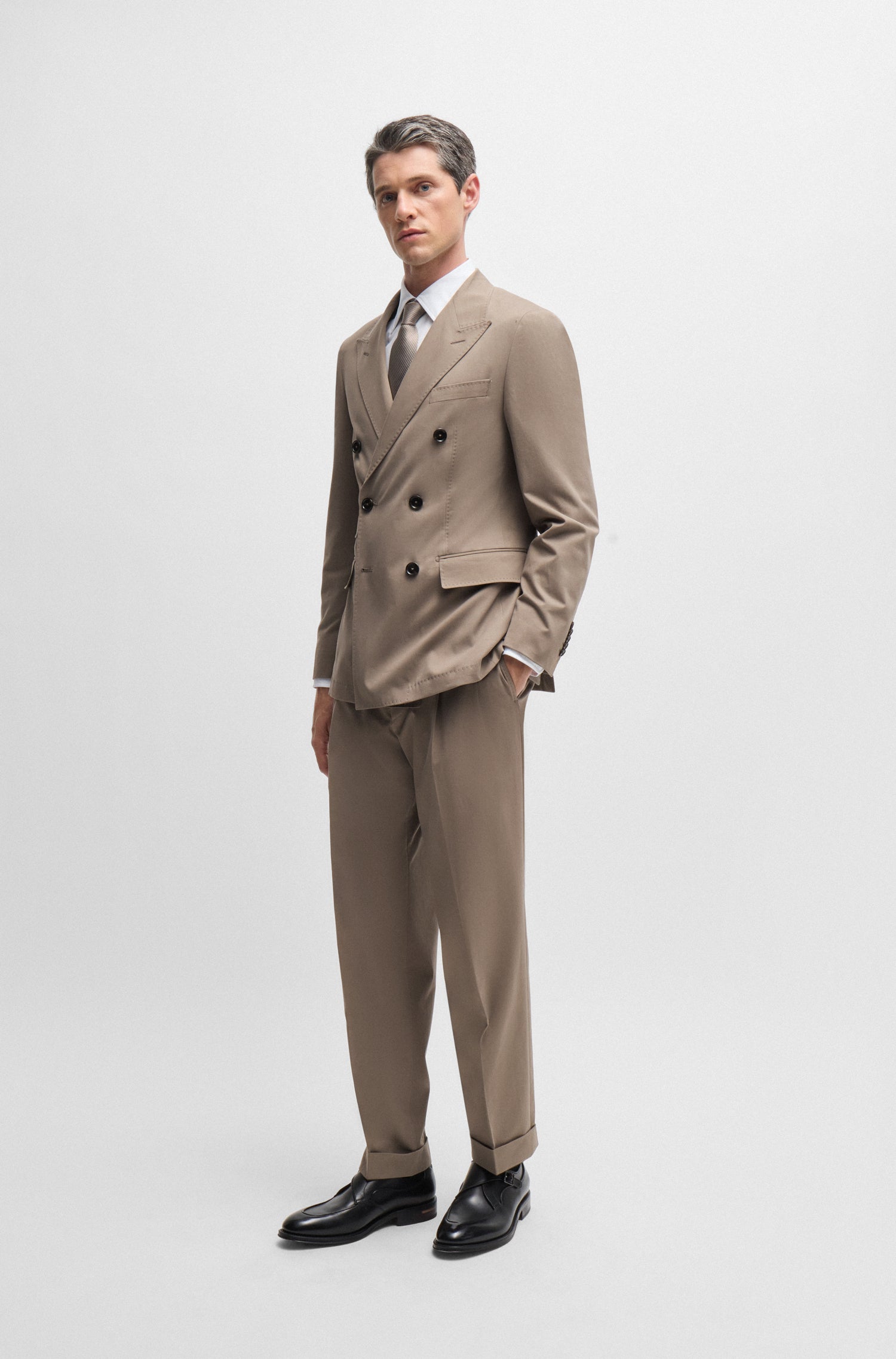 OPEN GREEN // BUSINESS SUITS L-HESTON-2PCS-DB-243