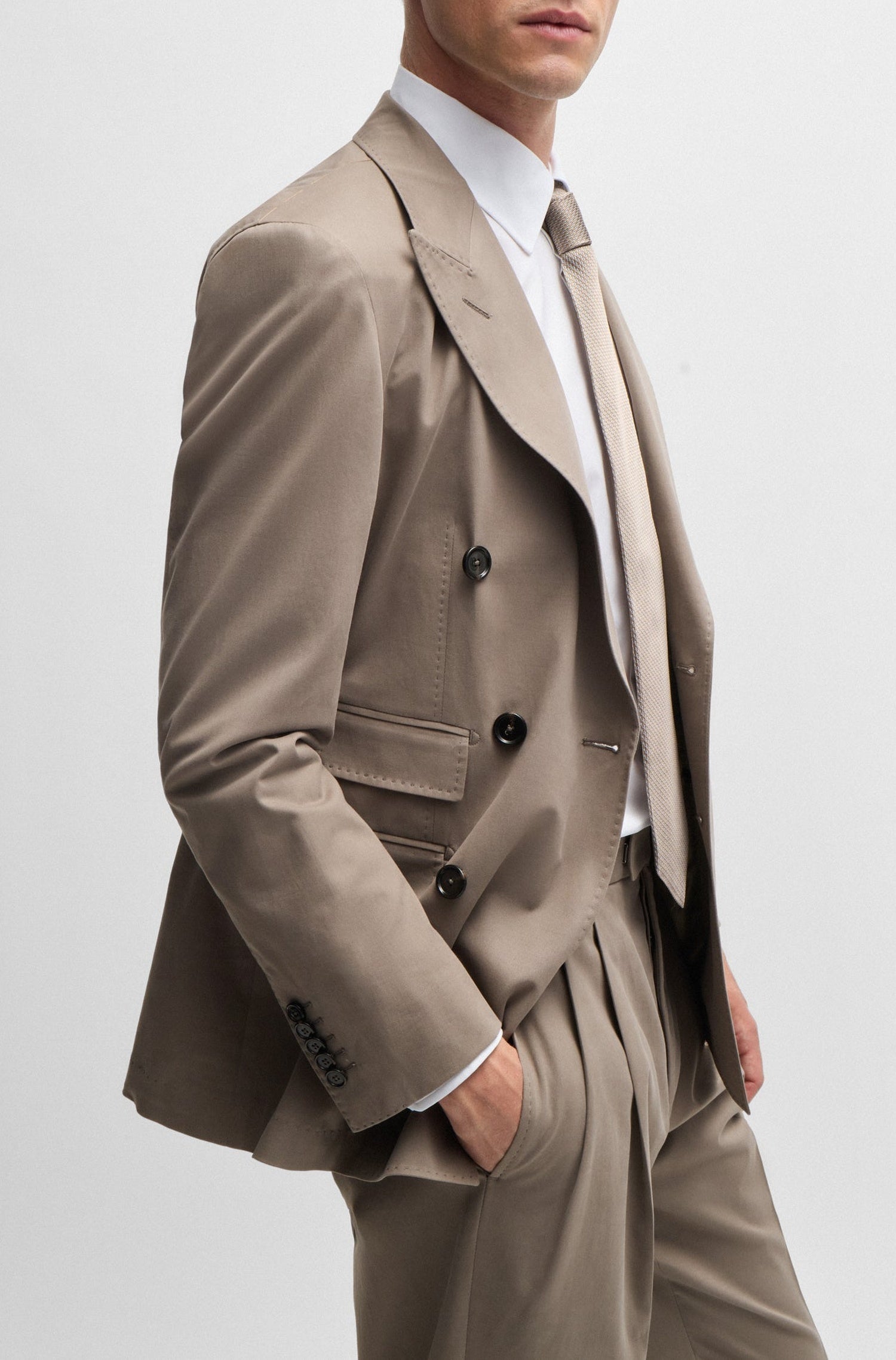 OPEN GREEN // BUSINESS SUITS L-HESTON-2PCS-DB-243
