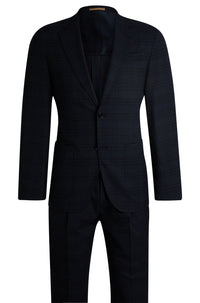 Costume deux pièces Heston en laine - Dark Blue