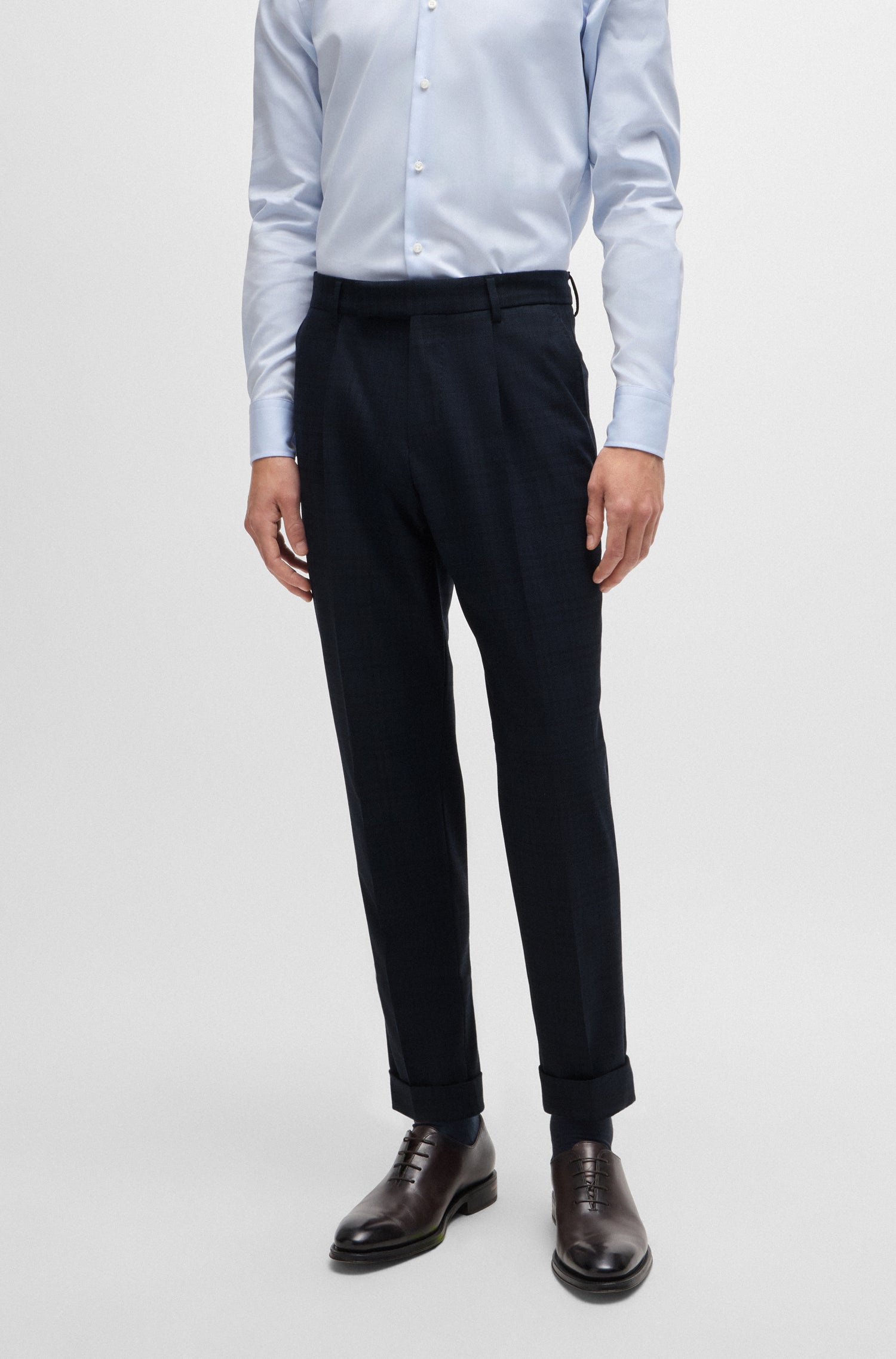 DARK BLUE // BUSINESS SUITS L-HESTON-2PCS-LP-241