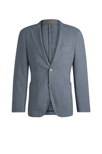 Veste de costume Heston en laine - Open Blue