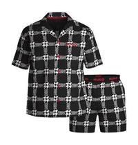 BLACK // PYJAMAS BOTTOMS HOUNDSTOOTH PJ SHORT