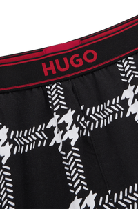 BLACK // PYJAMAS BOTTOMS HOUNDSTOOTH PJ SHORT
