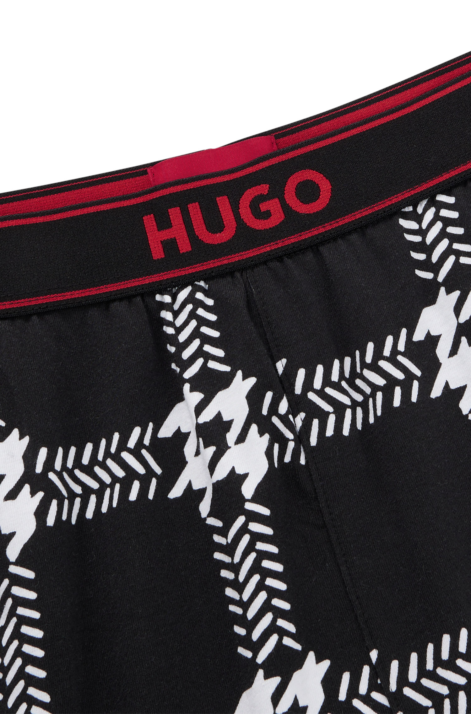 BLACK // PYJAMAS BOTTOMS HOUNDSTOOTH PJ SHORT