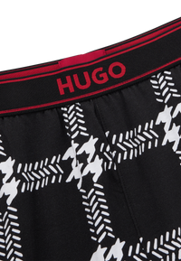 BLACK // PYJAMAS BOTTOMS HOUNDSTOOTH PJ SHORT