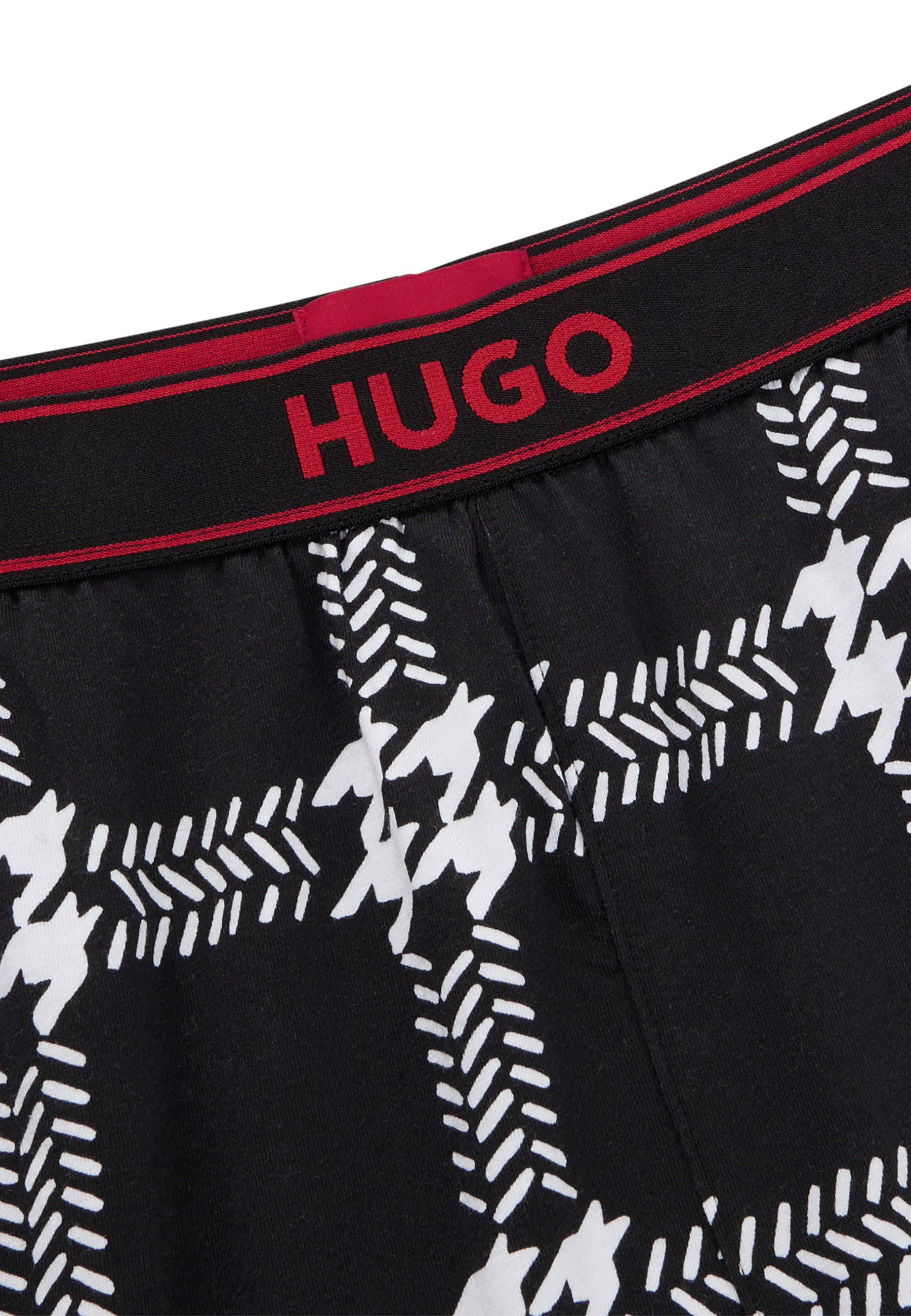 BLACK // PYJAMAS BOTTOMS HOUNDSTOOTH PJ SHORT