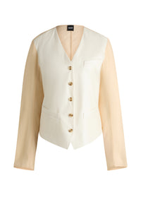 Blazer Jaleo en lin - Open Yellow