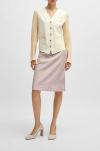 Blazer Jaleo en lin - Open Yellow