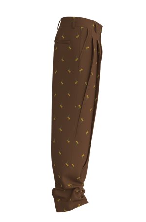 MEDIUM BROWN // CASUAL TROUSERS RENAR243