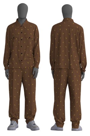 MEDIUM BROWN // CASUAL TROUSERS RENAR243