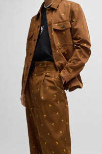 MEDIUM BROWN // CASUAL TROUSERS RENAR243
