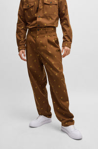 MEDIUM BROWN // CASUAL TROUSERS RENAR243