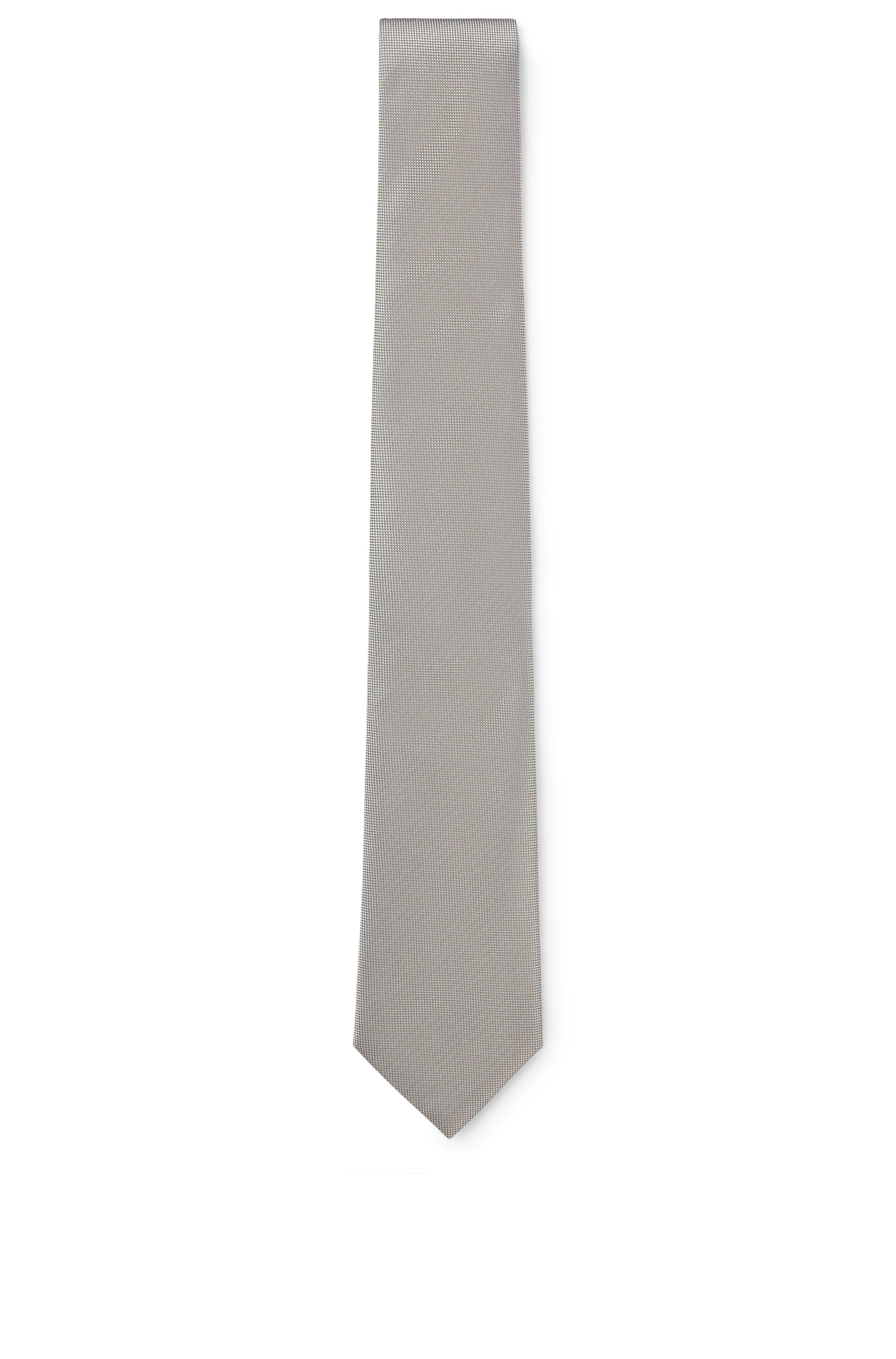 Silk tie - Silver