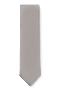 Silk tie - Silver