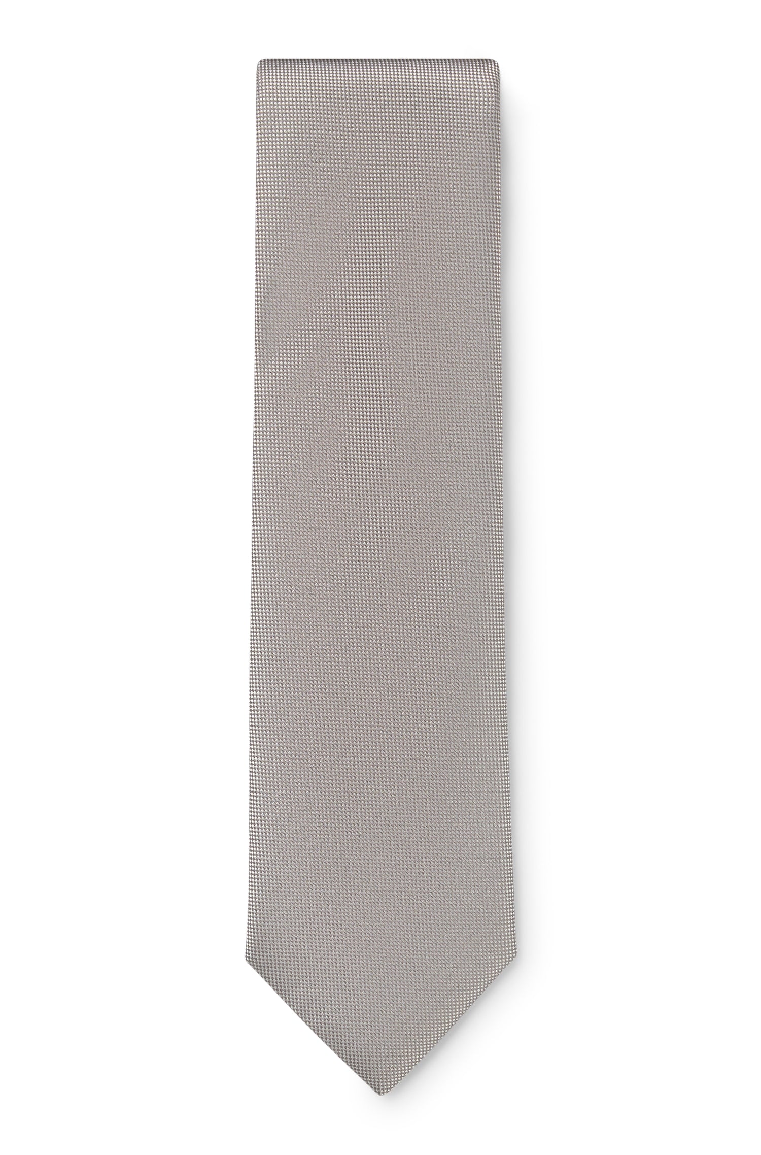 Silk tie - Silver
