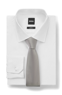 Silk tie - Silver