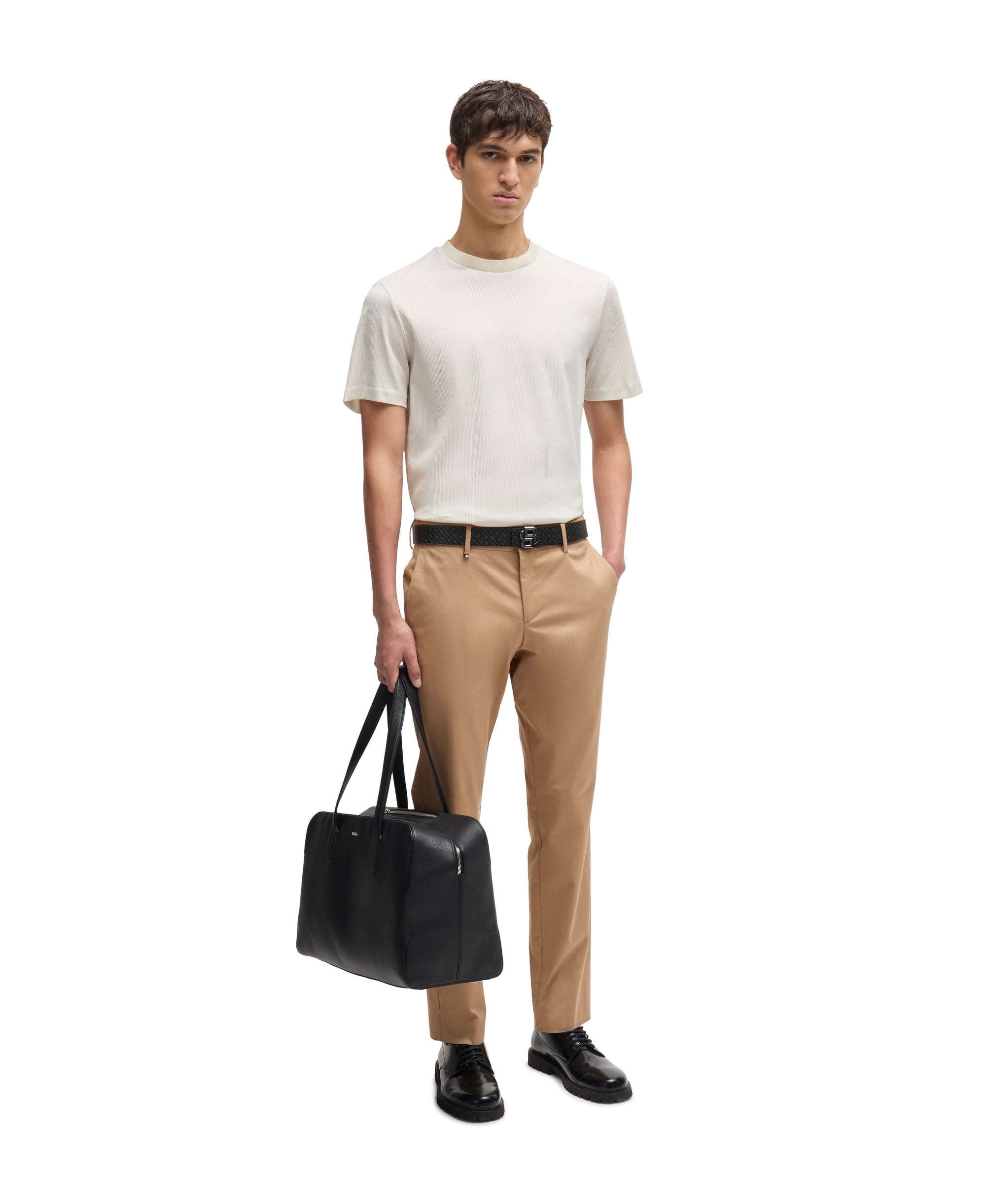 OPEN BEIGE // CASUAL TROUSERS C-GENIUS-DTL-243F