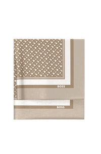 MEDIUM BEIGE // WOVEN SCARF LAIN_90*90