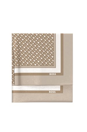 MEDIUM BEIGE // WOVEN SCARF LAIN_90*90