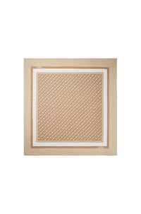 Wool and Silk Scarf - Medium Beige