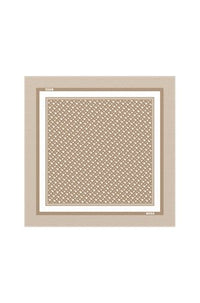 MEDIUM BEIGE // WOVEN SCARF LAIN_90*90