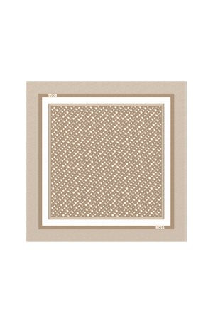 MEDIUM BEIGE // WOVEN SCARF LAIN_90*90