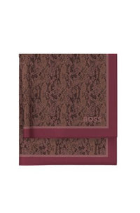 DARK RED // WOVEN SCARF LAIN_90*90