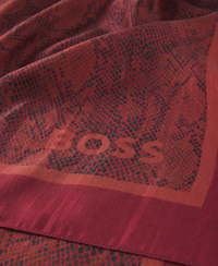 DARK RED // WOVEN SCARF LAIN_90*90