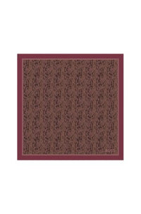 DARK RED // WOVEN SCARF LAIN_90*90